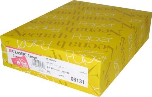 Classic Linen Avalanche White 80# Cover 8.5x11 250/pack by Classic Linen