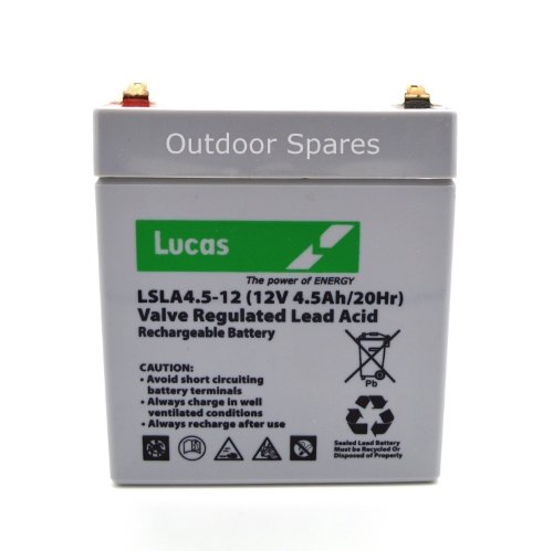 Lucas Battery 12V 12 Volt 4.5Ah Battery Fits Some Hayter And Mountfield Mowers | UK