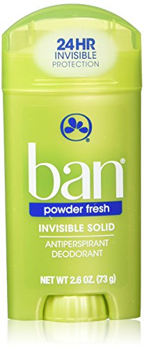 Ban Deodorant 2.6oz Invisible Solid Powder Fresh (2 Pack) by Ban