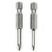 Produktbild Fortag 2 teilig 50mm 1/4 Zoll Hexe Schaft Tri-Wing S2 Stahl Schraubendreher Set Bits Torx Kopf Bohrer Magnetic Handwerkzeuge Schraubenzieher Kit