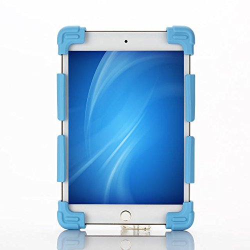 NEWSTYLE 7,9-8,5 Zoll Universal Tablet Ständer Halterung Hülle Ultra Slim Flexible Silikon Schutzhülle - Blau