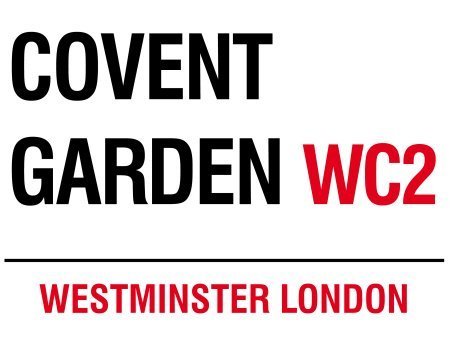 MIN90540 LONDON STREET SIGN - COVENT GARDEN WC2 METAL ADVERTISING WALL SIGNS by S2A