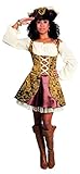 für Themenpartys Boland 87795 - Erwachsenenkostüm Piratin, Kleid Größe 40 / 42, mit Hut