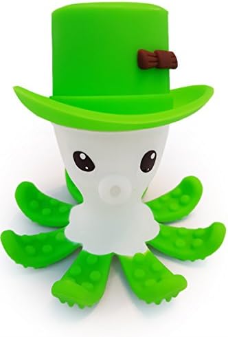 Baby Teether. CHRISTMAS OFFER. BPA Free. Soothes Teething pain.- Choice of 5 bright colours. Soft, Food Grade Silicone. No choking parts Safe. Fun teething toy. (Green)