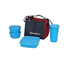 Signoraware Best Lunch Box with Bag, T Blue