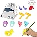 Produktbild TOROTON Bleistift Griffe, Neue Design Ergonomische Ausbildung Kinder Bleistifthalter Stift Schreibhilfe Grip Haltungskorrektur Werkzeug f¨¹r Rechtshnder Kinder, Sch¨¹ler Erwachsene - 10 Pcs