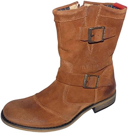 Maruti Women's Biker Boots Rusty Suede Winter Boots taupe
