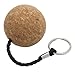 Produktbild SAVVY shopperstm 55 mm Heavy Duty Floating Kork Schlüsselanhänger Ball für Schlüssel und Bootsfahrten Zubehör (155 mm x 55 mm x 55 mm)