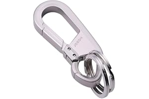 Ekskluzywne breloczki do kluczy ze stopu cynku, wytrzymały metalowy brelok do kluczy, szybkie odpinanie, brelok samochodowy z 2 pierścieniami, podwójne klipsy, breloki do kluczy dla mężczyzn i kobiet