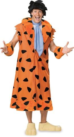 Angels Fancy Dress Male Fred Flintstone Plus Size Costume- Plus
