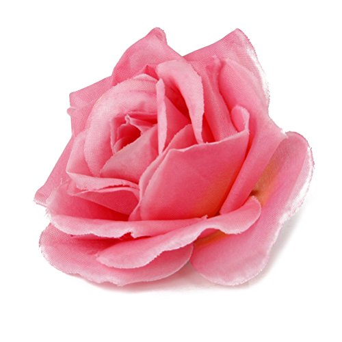 ROSENICE 20pcs Kunstblumen Rose Blume Köpfe Handwerk Haus Hochzeit Party Dekoration (rosa) - 4