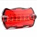 Produktbild HCFKJ Fahrrad Radfahren 5 Led Schwanz Hinten Sicherheitsblitzlicht Lampe Rot Mit Halterung