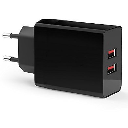 Top-Longer USB Ladegerät 5V 6A 2 Ports mit Smart Technologi Smart Phones und PC Tabletten (Schwarz) - 3