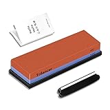 ✅【UNHEIMLICH EINFACH ZU BENUTZEN】 - Mit 400 Körnung zum Schärfen und einer 1000 Körnung zu polieren, es ist unheimlich einfach anzuwenden und zu erlernen. Inbegriffen ist eine ausführliche Bedienungsanleitung, welches den genauen Ablauf beschreibt. Und vergessen Sie nicht, dass dieser Schleifstein für den Einsatz mit einfachem Wasser eher als Öl bestimmt ist. Es könnte wirklich nicht einfacher sein.