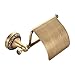 Produktbild waysad Toilettenpapierhalter Europäischen Stil vintage Matte Papierhalter aus Messing mit Dehnschrauben und Innensechskantschlüssel für BadezimmerBronze