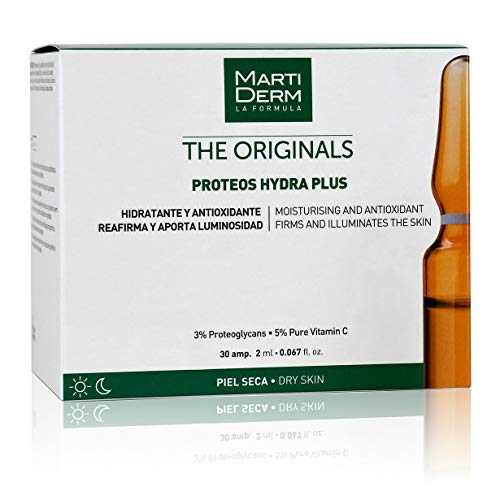 Martiderm Ampollas Proteoglicanos 30 Unidades | Ampollas Martiderm de Vitamina C facial y Proteoglicanos | Con efecto Ampollas Flash | Martiderm Proteoglicanos The Originals | Regalo crema de manos