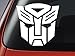 Price comparison product image Transformers Autobot Logo - Car Window, Car Bodywork, Laptop, Wall Decal Sticker (White)