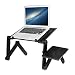 Produktbild Lapdesk Laptop-Ständer, beweglicher justierbarer Klapptisch-Spiel-Laptop-Tabellen-PC-Schreibtisch-Behälter mit Mäuseplattform für Bettsofa