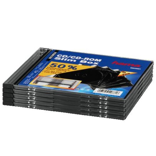 Preisvergleich Produktbild Hama CD-ROM-Slim-Box, 5er-Pack