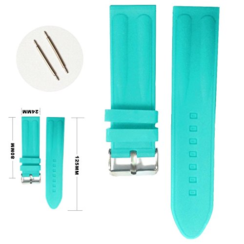 Alexis 24mm Licht Sky Blue Silikon Gelee Kautschuk Unisex Uhrenarmbänder DEWB1218L24JB + Spring Bar Werkzeug zum Entfernen Alexis 24mm Licht Sky Blue Silikon Gelee Kautschuk Unisex Uhrenarmbänder DEWB1218L24JB + Spring Bar Werkzeug zum Entfernen