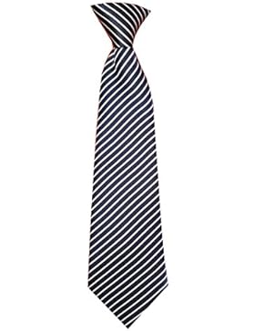 Kinderkrawatte Streifen Gestreift Schräg Krawatte Kinder Jungen Gummiband gebunden dehnbar Konfirmation