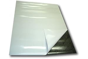 MAGNOSPHERE Caoutchouc aimanté brut revêtu d'un film adhésif puissant format A4 0,9mm, A formats:A4 (210 x 297mm)