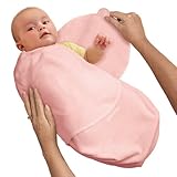 SwaddleMe B2P Neugeborenes/Baumwolle/rosa - Ganzkörper-Pucksack ist ideal bei Schreibabys. Small.