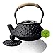 Produktbild HwaGui-Japanese Teekessel Wasserkocher Tee Gusseisen Teekanne mit Edelstahl-Ei schwarz Big Nail Pot
