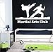 Produktbild Wandtattoo Kampfkunst Silhouette Wand Aufkleber Bushido Boxer Sport Aufkleber Art Vinyl Karate Kunst Malerei Wand Aufkleber Vinyl Decor Decals 41X70Cm