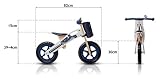 KinderKraft Runner Laufrad aus Holz mit Tasche und Klingel in 2 Farben (Motorrad) - 6