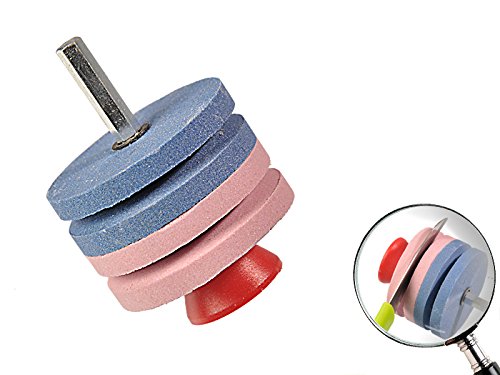 Bohrmaschinenvorsatz Schleifstein für Messer + Scheren