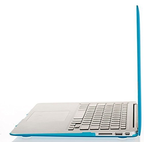 MOSISO Ultra Slim Plastik Hartschale Schutzhülle Snap Case für MacBook Air 11 Zoll (A1370 / A1465), Wasserblau - 7