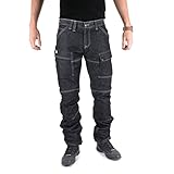  Overlap Jeans de Moto Sturgis, Gris Asfalto, 33