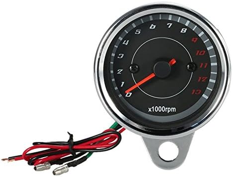 Muse eye Motorcycle Speed Instrument tachometer Motorcycle speedometer Mileage Kilometers Meter Bright two-color LED night light electronic tachometer