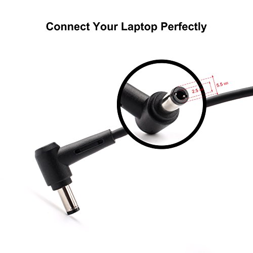 65W Flgan extra lange 250cm Ladegerät Netzteil für Asus F555LA F555LB F555UB F555LD X555UB TP550LA TP500LA F756UQ F756UJ X756UX P756UA F550CA R556LA A501UX P550LAV fujitsu lifebook A E Notebook - 6