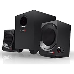Creative Sound BlasterX Kratos S3 - Altavoces para Juegos analógicos 2.1, Color Negro