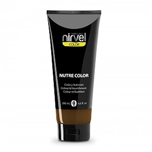 Nirvel NUTRE COLOR Marrón intenso 200 mL Mascarilla Profesional - Coloración temporal - Nutrición y brillo