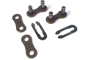 U-K 2 Maglie di Collegamento per Bicicletta, Velocità Singola 1/2 x 1/8. Acquista Due, Ricevi Due Gratis. Design Pratico e Durevole