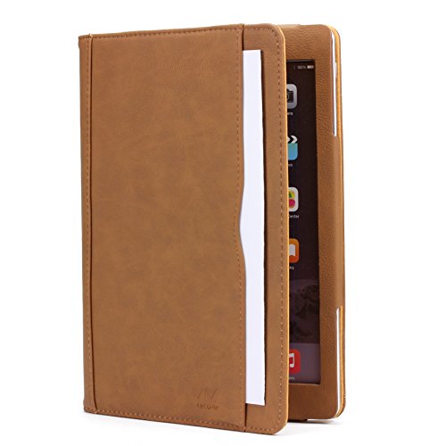 Original Urcover® Tasche Smart Cover iPad Air 2 ( 2014/2015 Version – 6.Generation) Schutz Hülle Case [Sleep / Wake Funktion] und inkl Displayschutzfolie & Zubehör | Dunkel Braun - 7