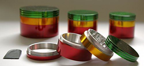 Grinder alu 4-teilig mit Sieb und Magnet (50mm Durchmesser) - 3