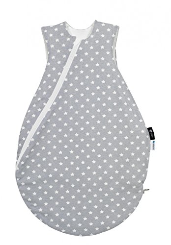 Preisvergleich Produktbild Alvi Klima-Schlafsack Sommertraum Tencel Stars, silver, 70cm