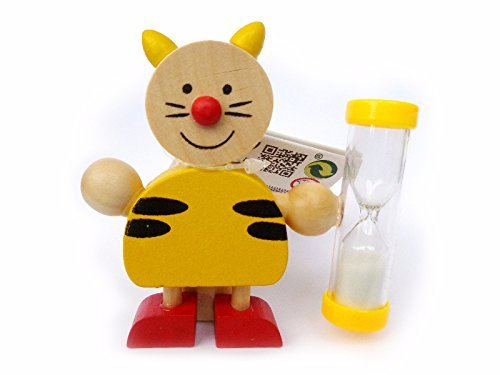 Preisvergleich Produktbild Bino 9986407 Zahnbürstenhalter "Katze" Zahputzuhr