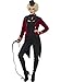Produktbild Halloweenia - Damen Frauen Zirkus Direktorin Dompteurin Kostüm mit Frack Jacke, Kragen und Hut, perfekt für Karneval, Fasching und Fastnacht, L, Rot