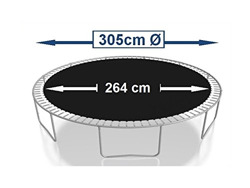 Sprungtuch Sprungmatte Ersatzteile für Trampolin Ø 305 cm 64 Ösen (Federn 13,5 cm) - 3