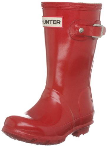 Hunter Unisex-Adult Original Kids Gloss Pillar Box Red Wellington Boot W23991 8 UK