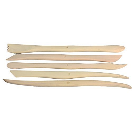 Hrph 38pcs 8-Zoll-Holz-Plastik-Lehm-Keramik Mini Schärfen Modellieren DIY Werkzeug-Satz - 5
