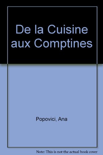 couverture de : De la cuisine aux comptines
