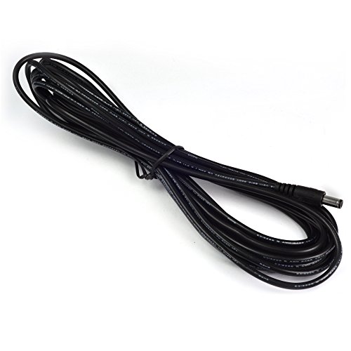 MENGS® 5 Meter DC 5.5×2.1mm DC12V männlichen zu weiblichen Netzkabel - 6