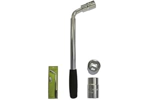 satkit chiave telescopica per ruote di auto con bicchieri reversibili di 17 mm-19 mm/21 mm-23 mm