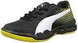  Puma Veloz Indoor Ng Jr, Zapatillas Deportivas para Interior Unisex Niños, Negro (Black-White-Blazing Yellow), 29 EU